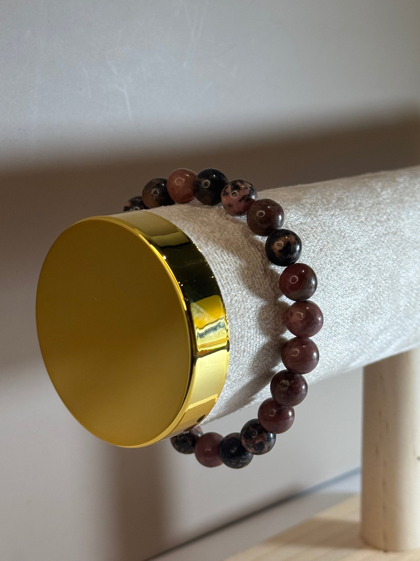 Bracelet Cœur d’Équilibre (Rhodonite)