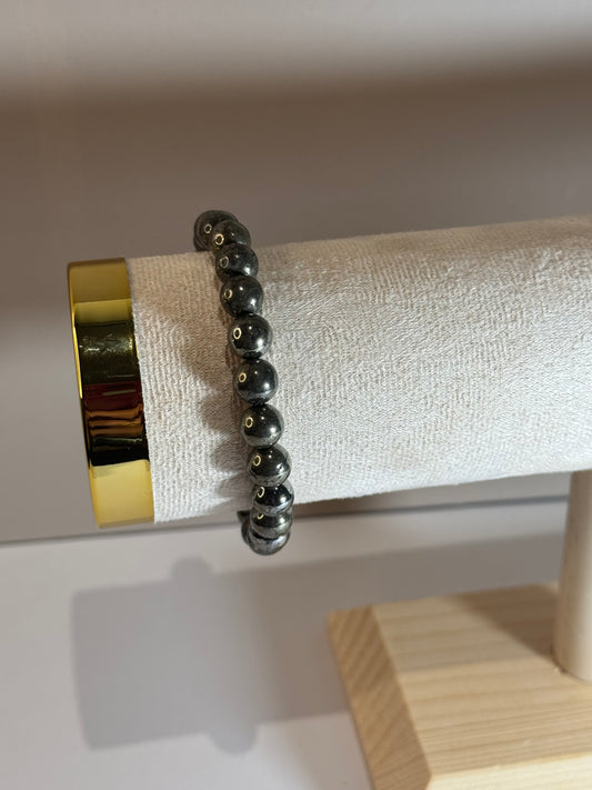 Bracelet Force Silencieuse (pyrite)