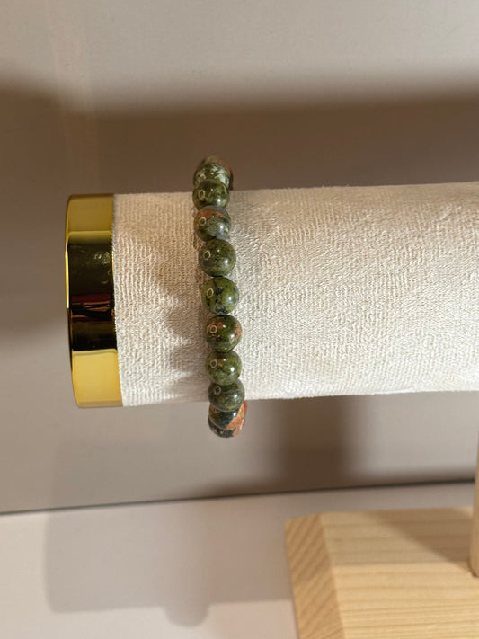 Bracelet Forêt Intérieure (Unakite)