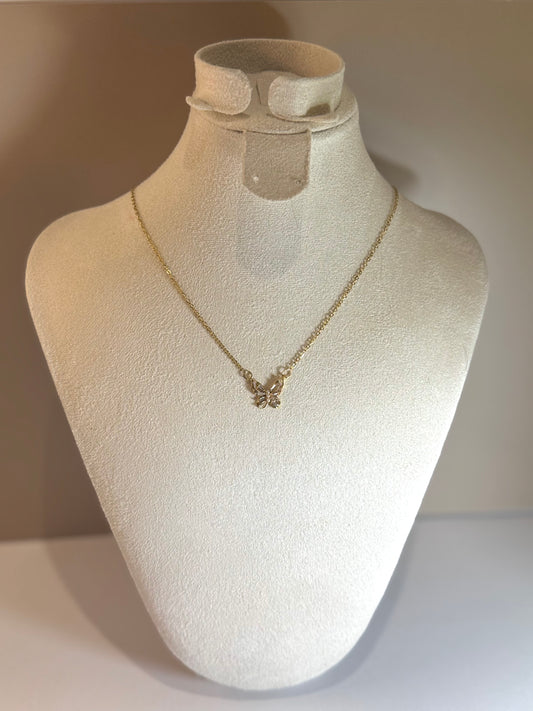 Collier Papillon Doré