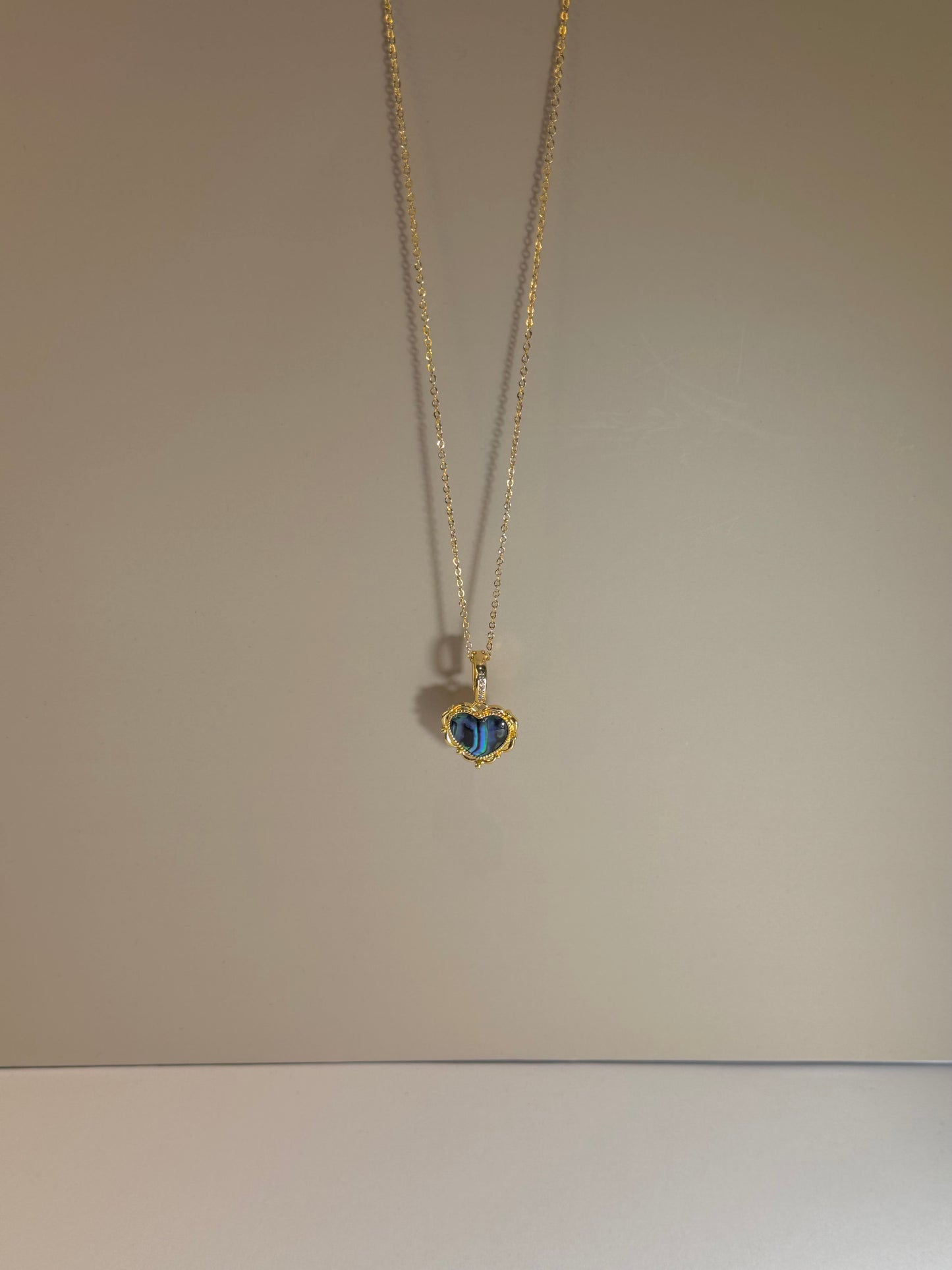 Collier Cœur Bleu Mystique