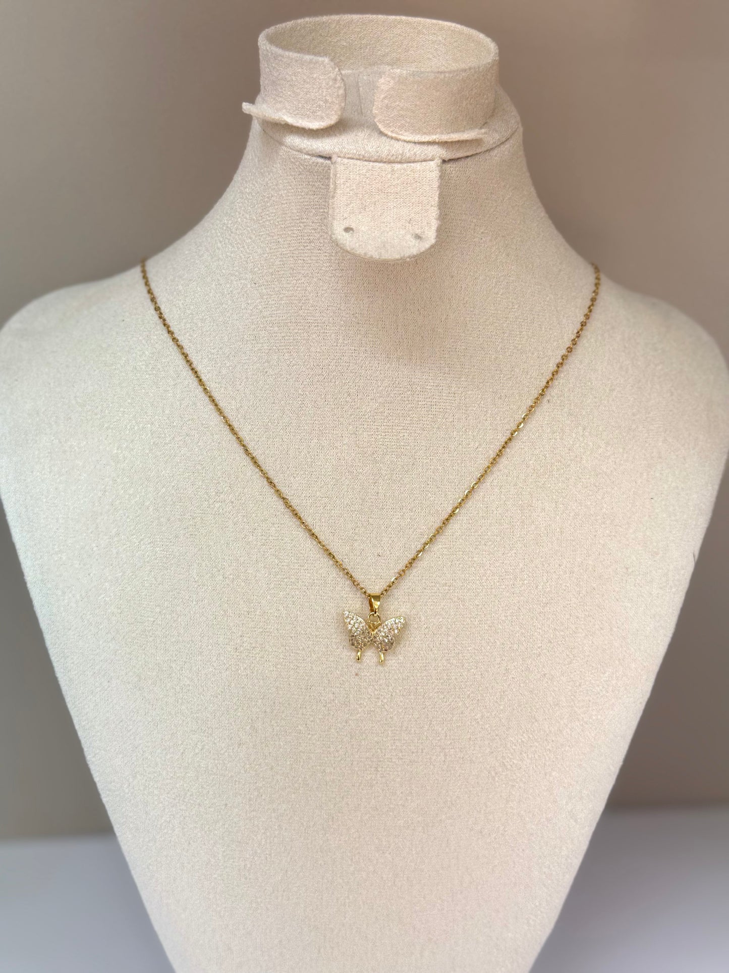 Collier Papillon Étincelant