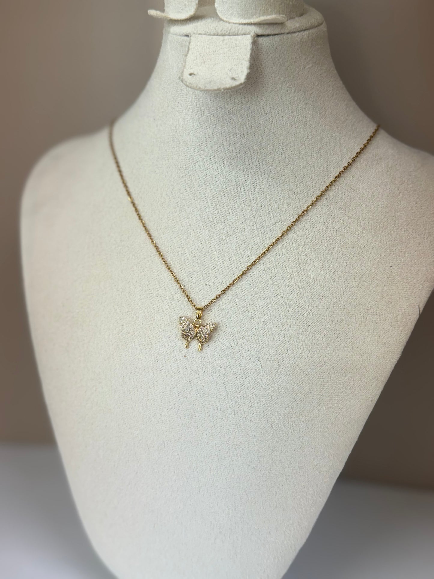 Collier Papillon Étincelant