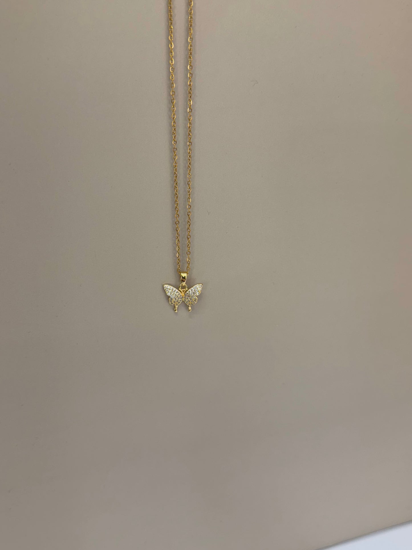 Collier Papillon Étincelant