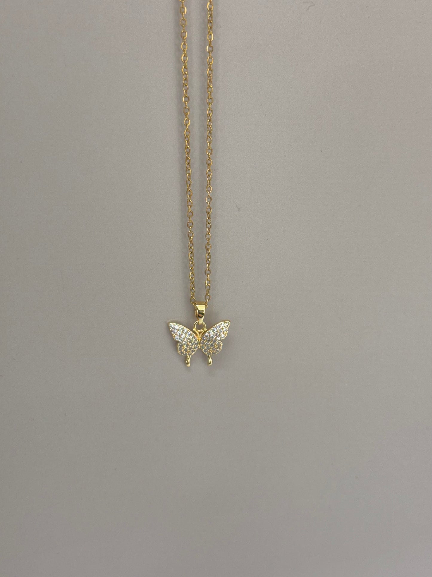 Collier Papillon Étincelant