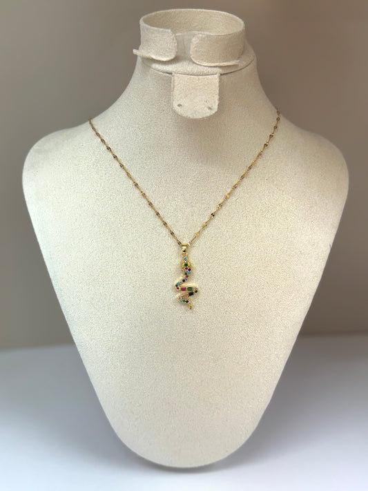 Collier Serpent Éclatant