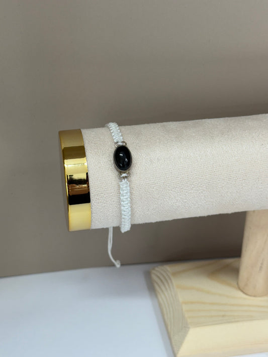 Bracelet Force Intérieure (Onyx Noire)