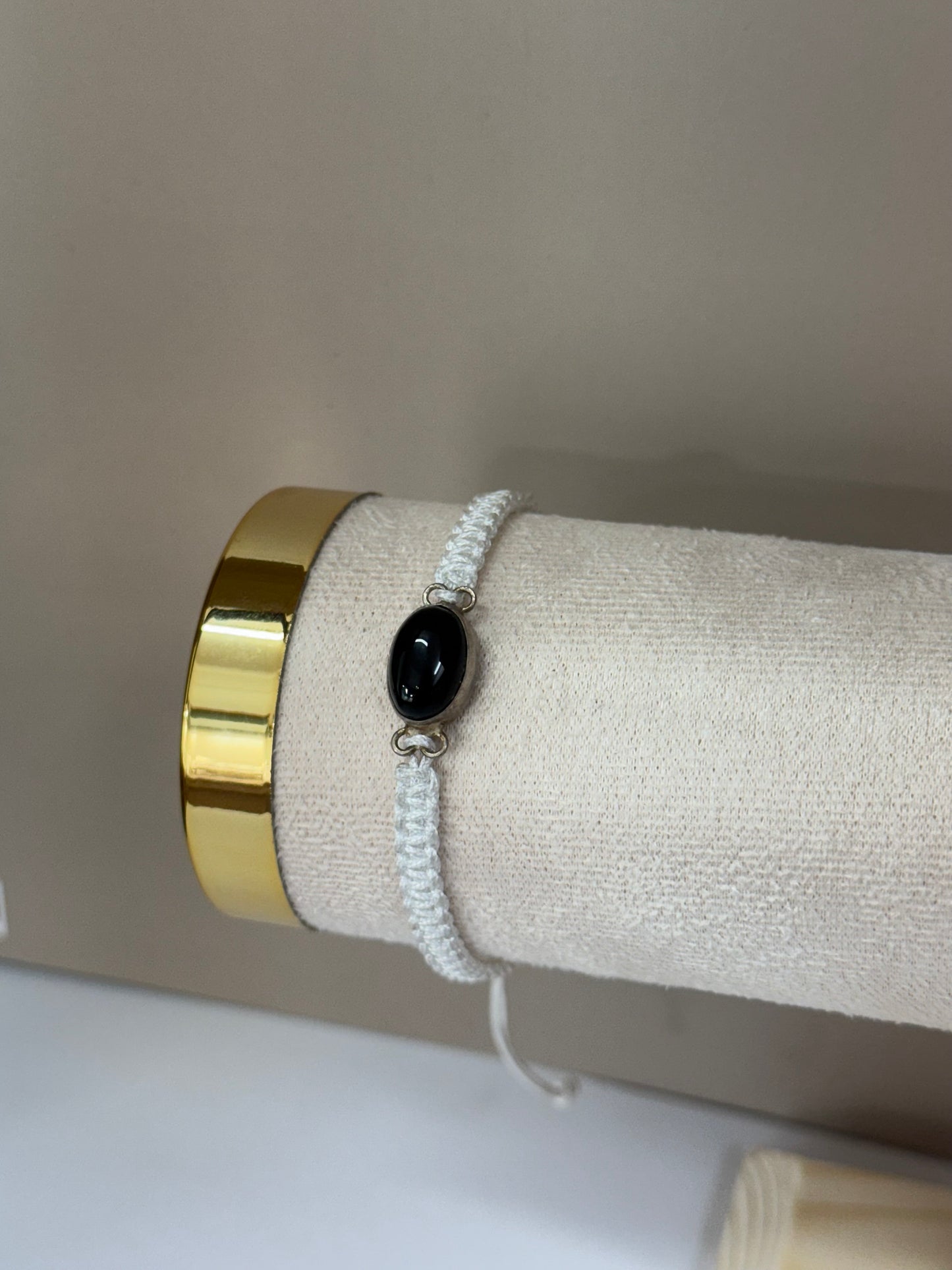 Bracelet Force Intérieure (Onyx Noire)