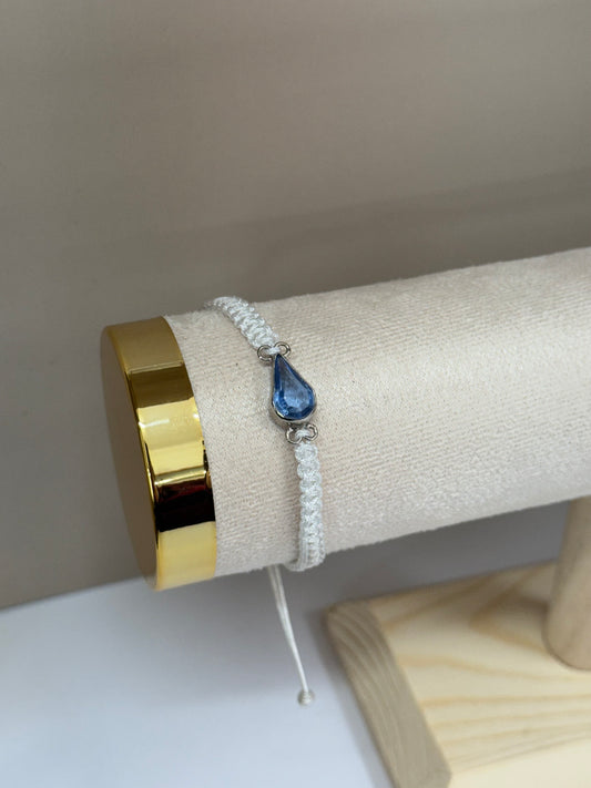 Bracelet Goutte de Ciel (Topaze Bleue)