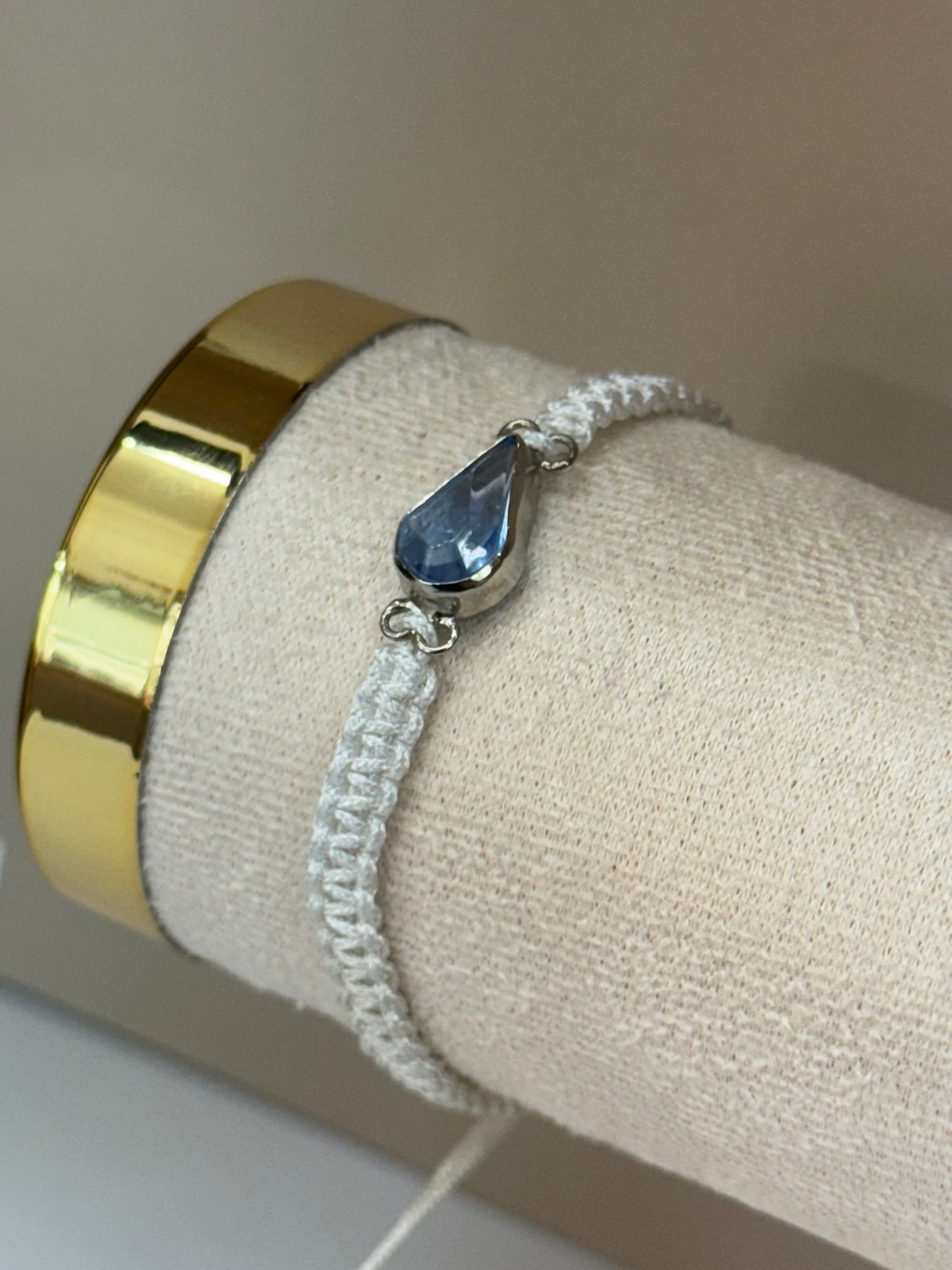 Bracelet Goutte de Ciel (Topaze Bleue)