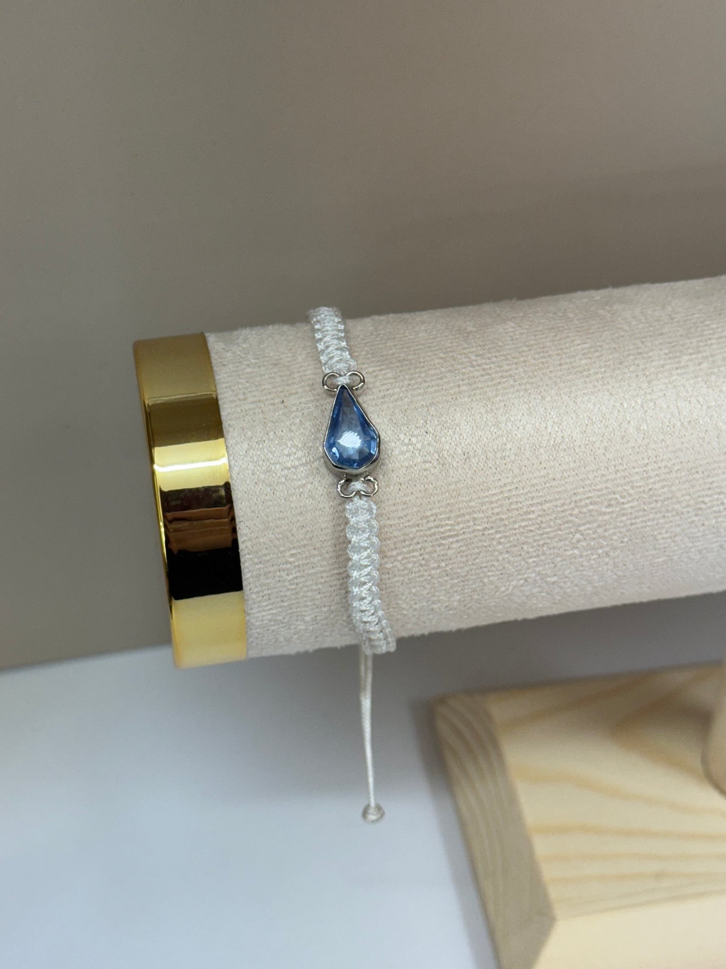 Bracelet Goutte de Ciel (Topaze Bleue)