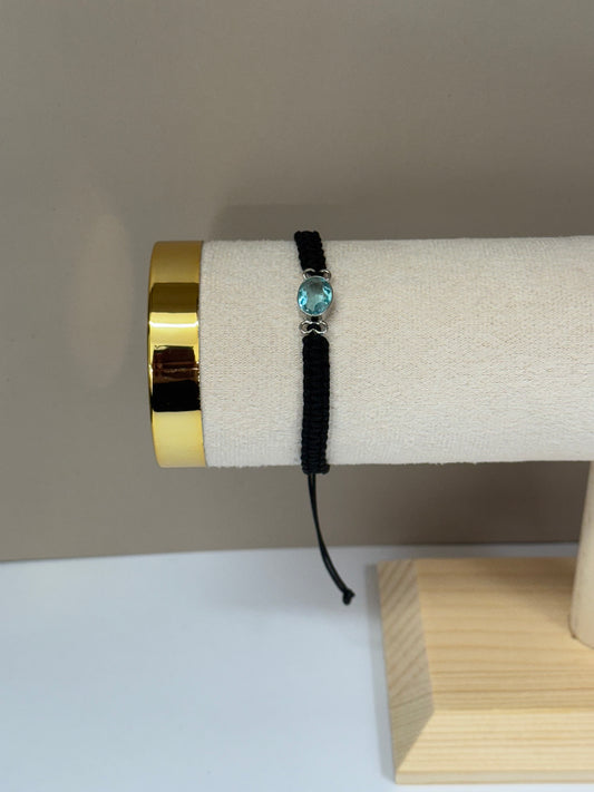 Bracelet Lumière Céleste (Topaze Bleue)