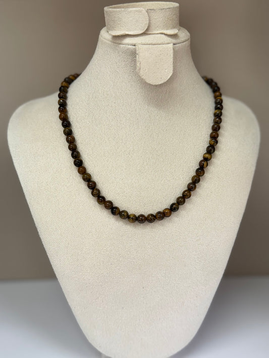 Collier Force Intérieure (Œil de Tigre)