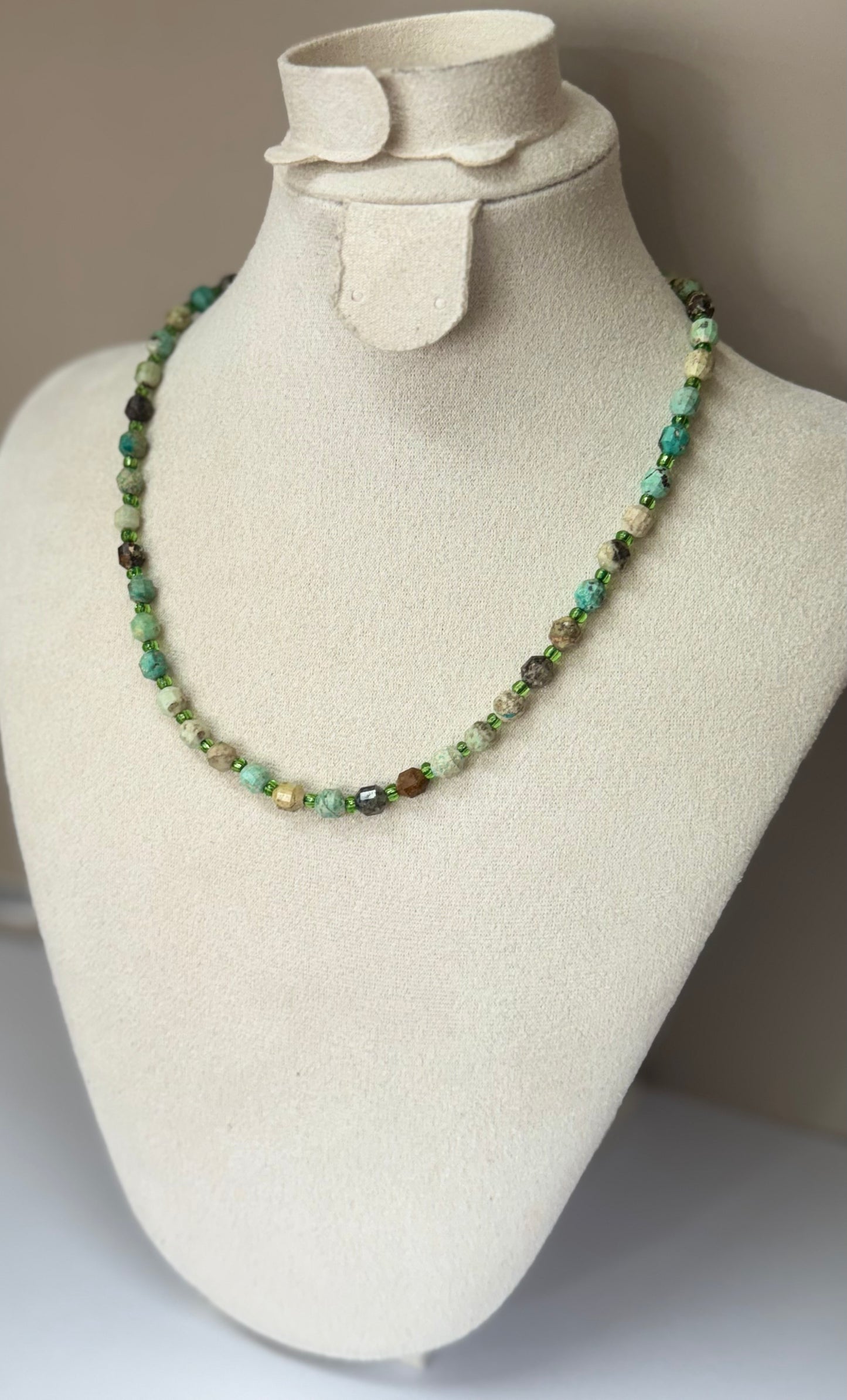 Collier Harmonie Ancestrale (Turquoise Africaine)
