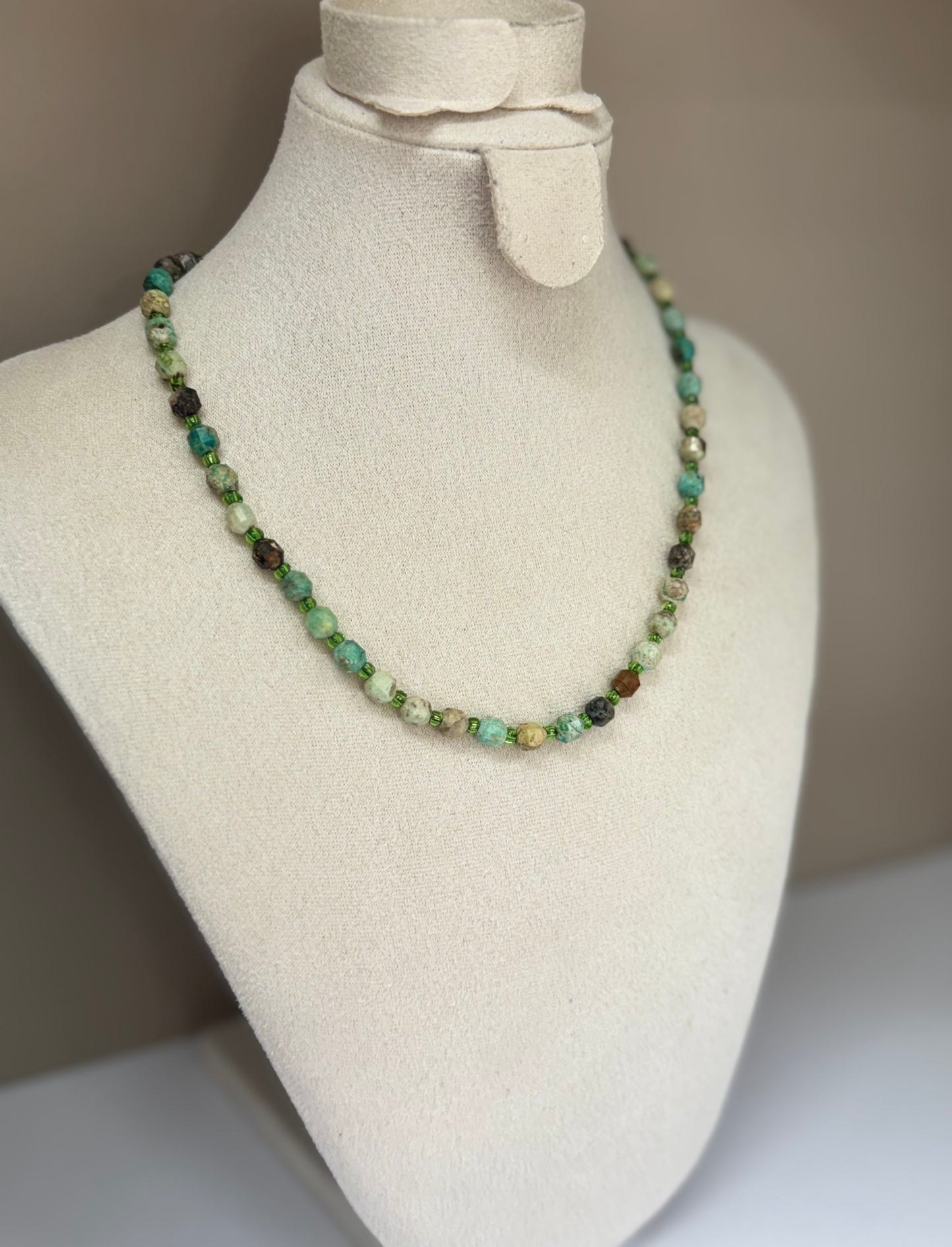 Collier Harmonie Ancestrale (Turquoise Africaine)