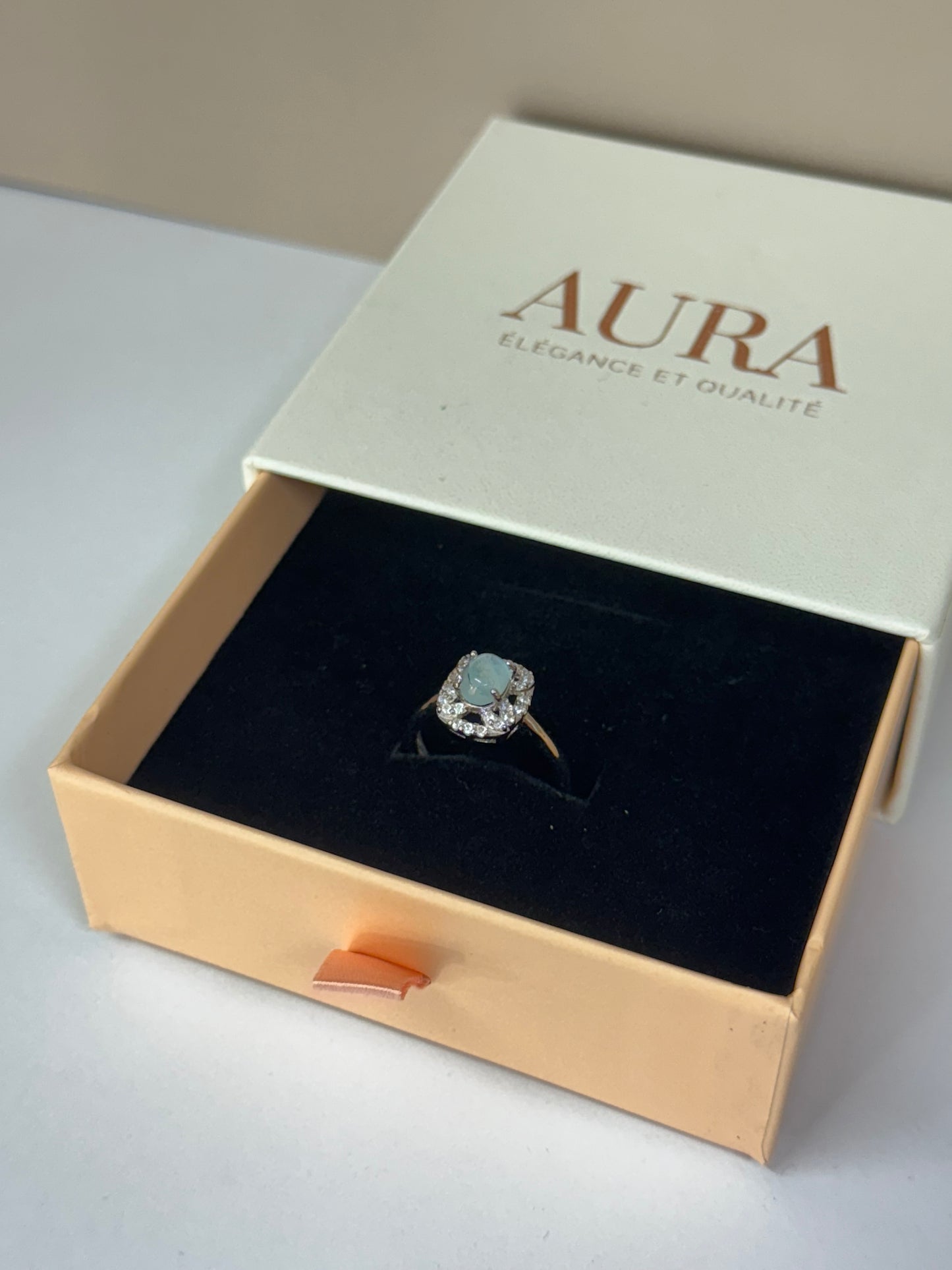 Bague Céleste en Tourmaline Bleue