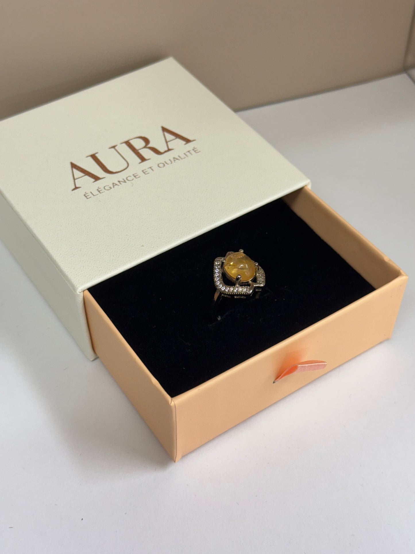Bague Soleil Doré (Citrine)