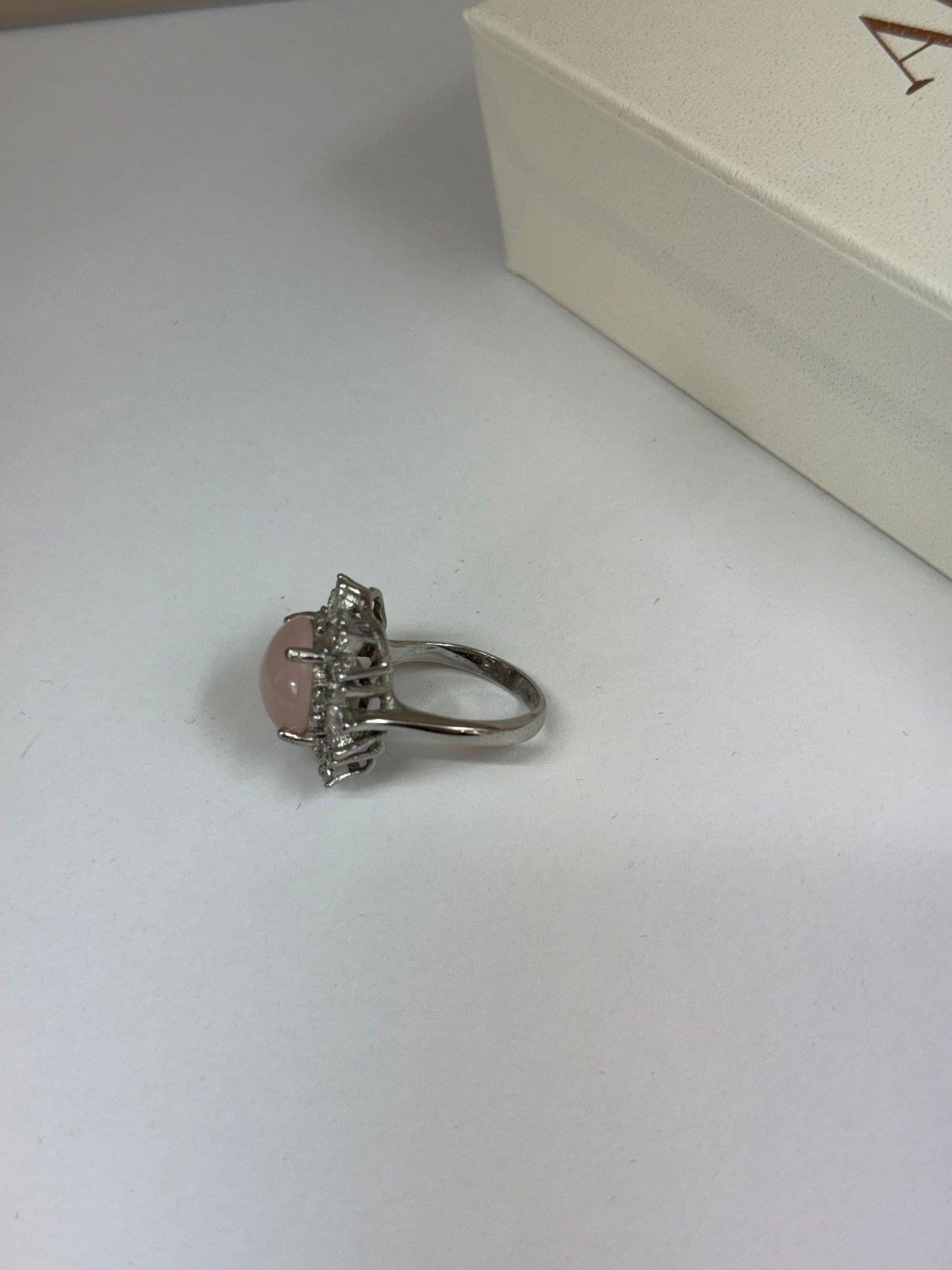 Bague Reine de Cœur (Quartz Rose)