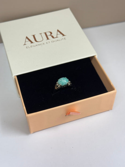 Bague Onde d’Amazonite