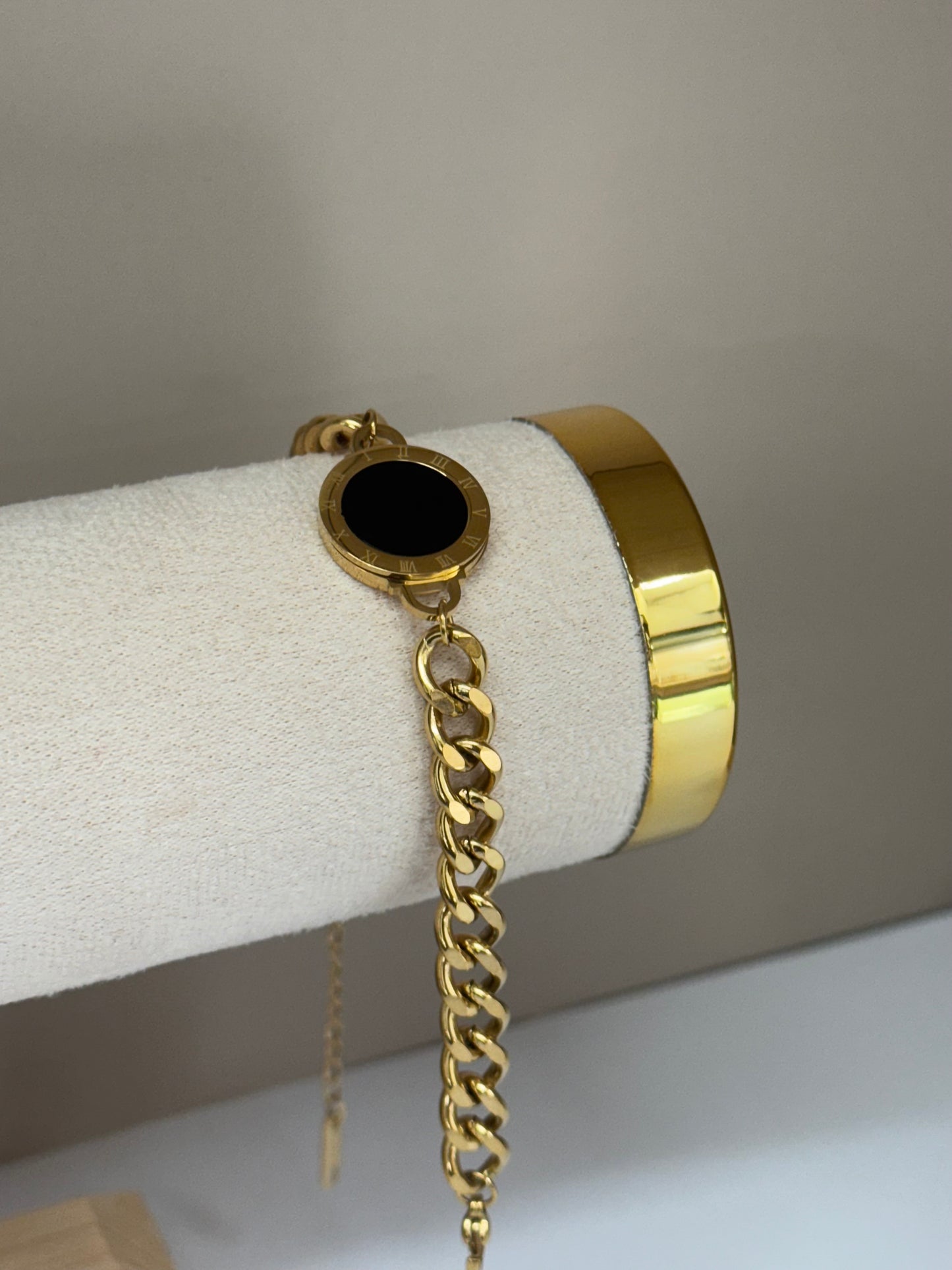 Bracelet Médaillon Noir