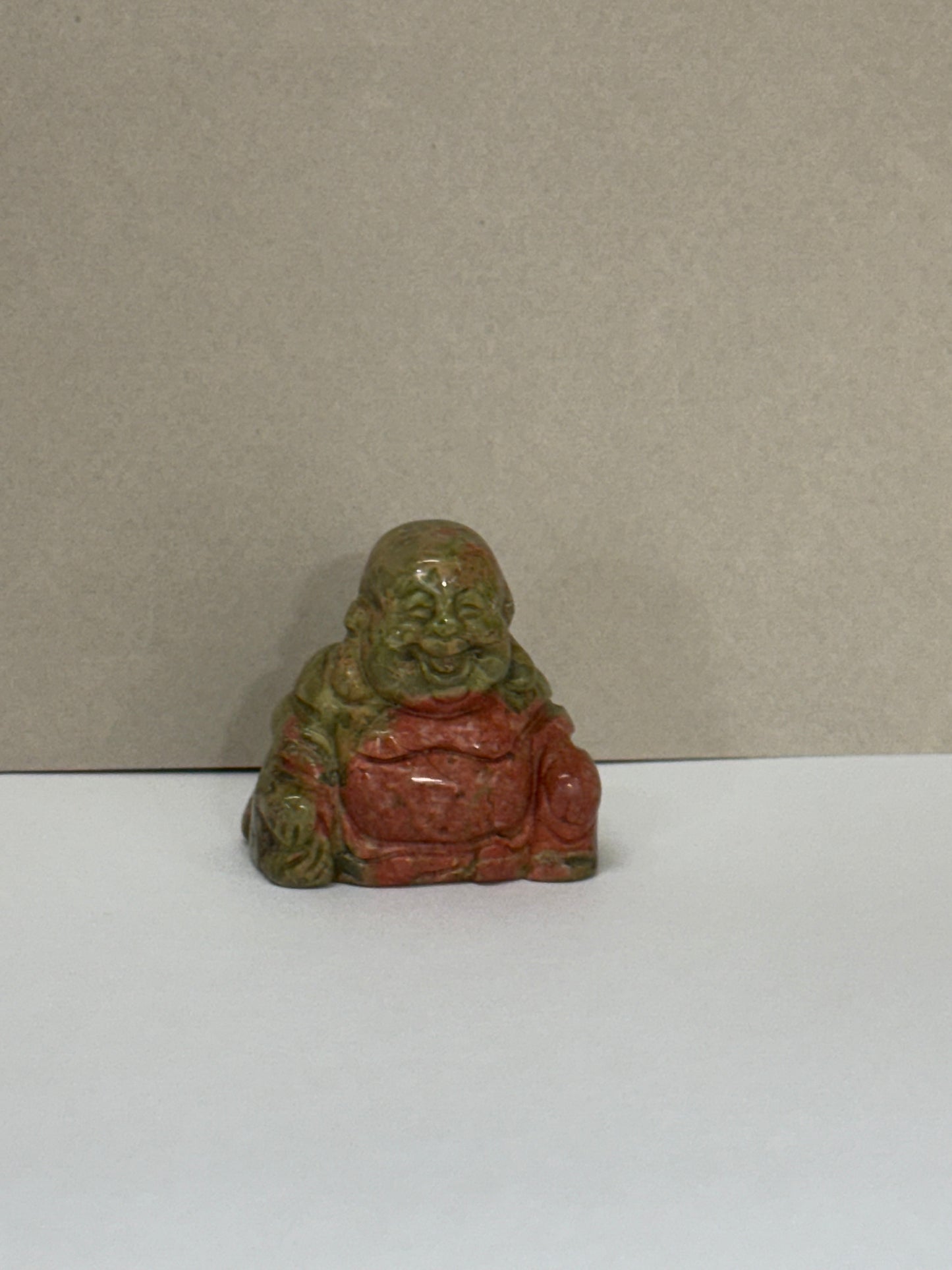 Statue de Bouddha Rieur – Unakite