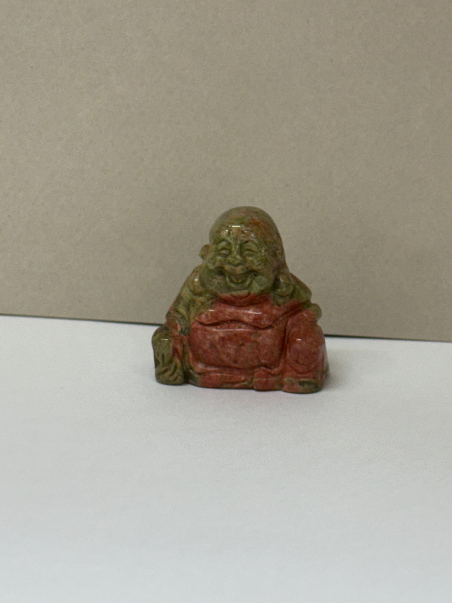 Statue de Bouddha Rieur – Unakite