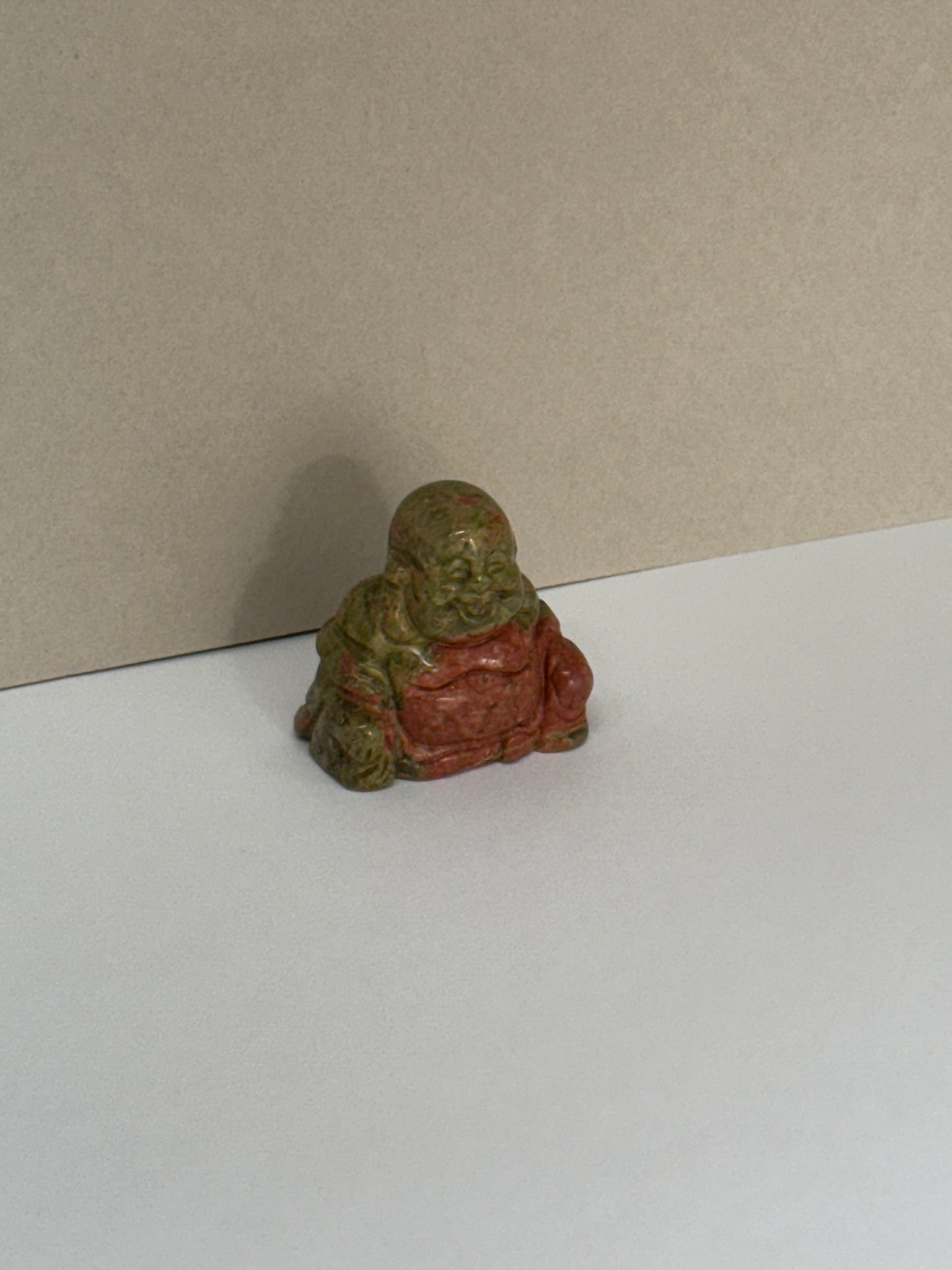 Statue de Bouddha Rieur – Unakite