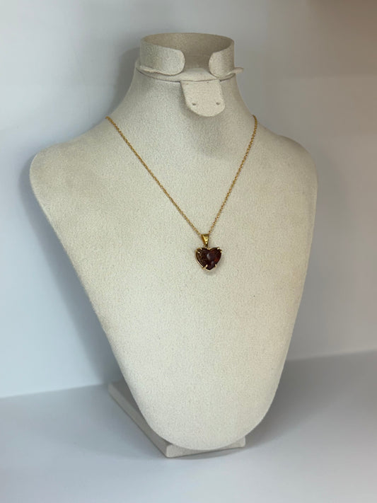 Collier Cœur d’Ambre