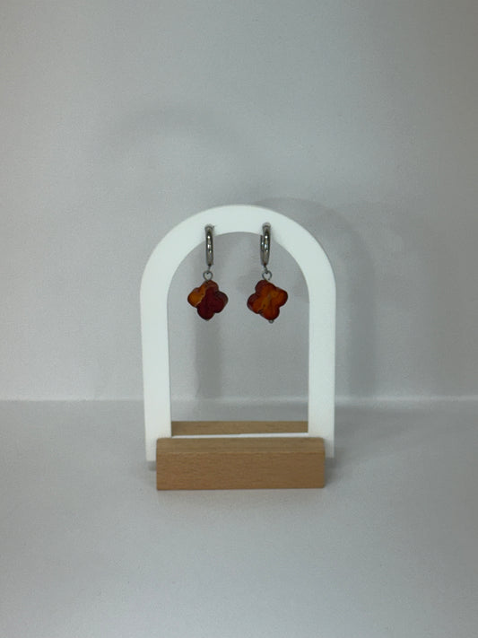 Boucles d’oreilles Fleur d’Ambre