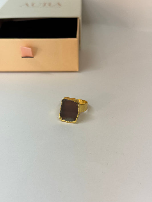 Bague Écorce Dorée