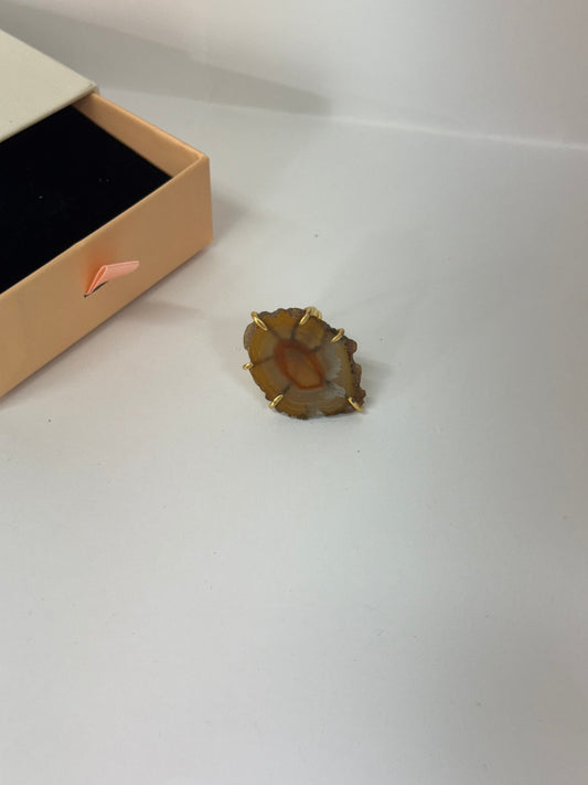 Bague Soleil Fossile