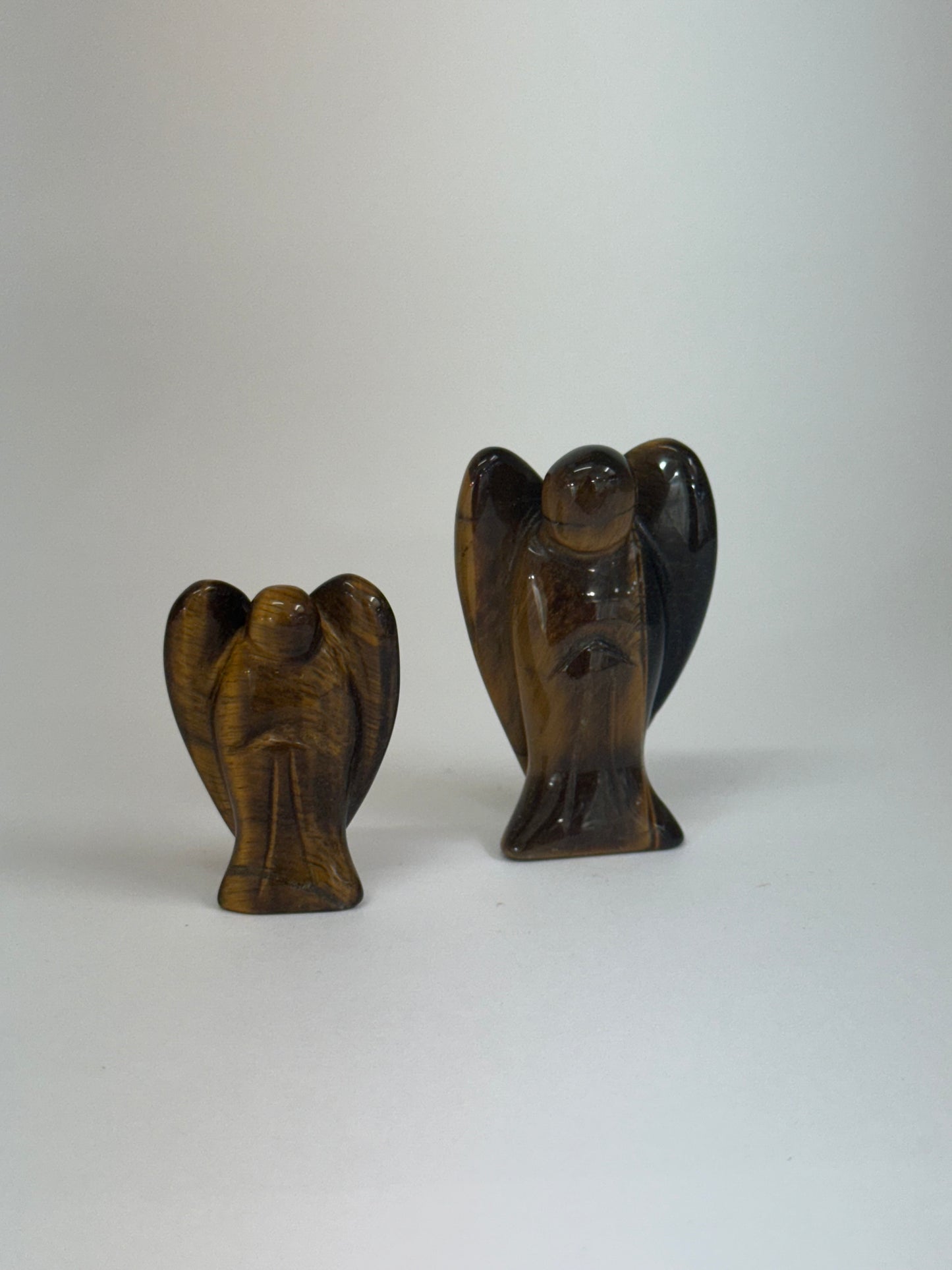 Ange en Œil de Tigre – Figurine en pierre naturelle