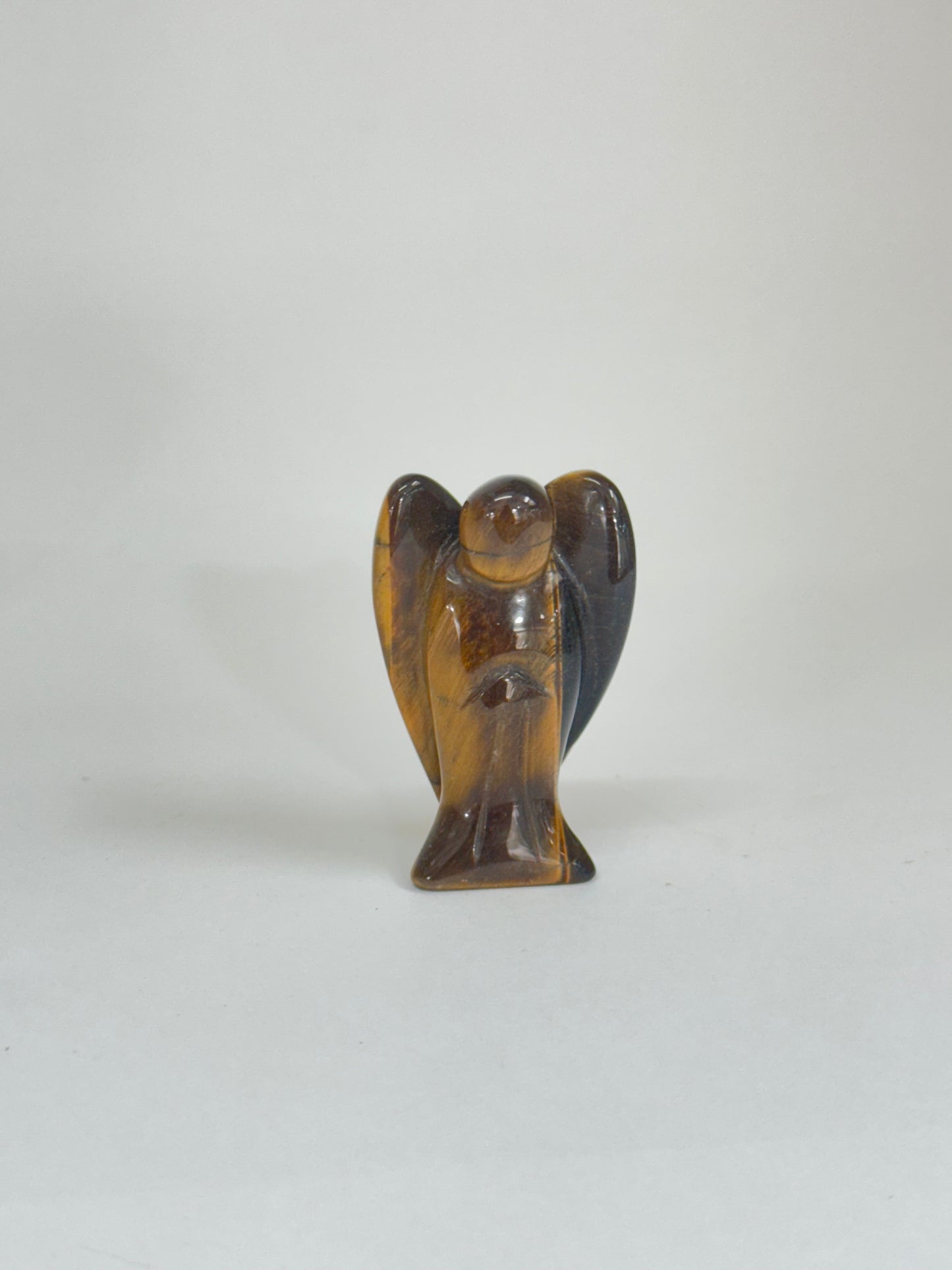 Ange en Œil de Tigre – Figurine en pierre naturelle