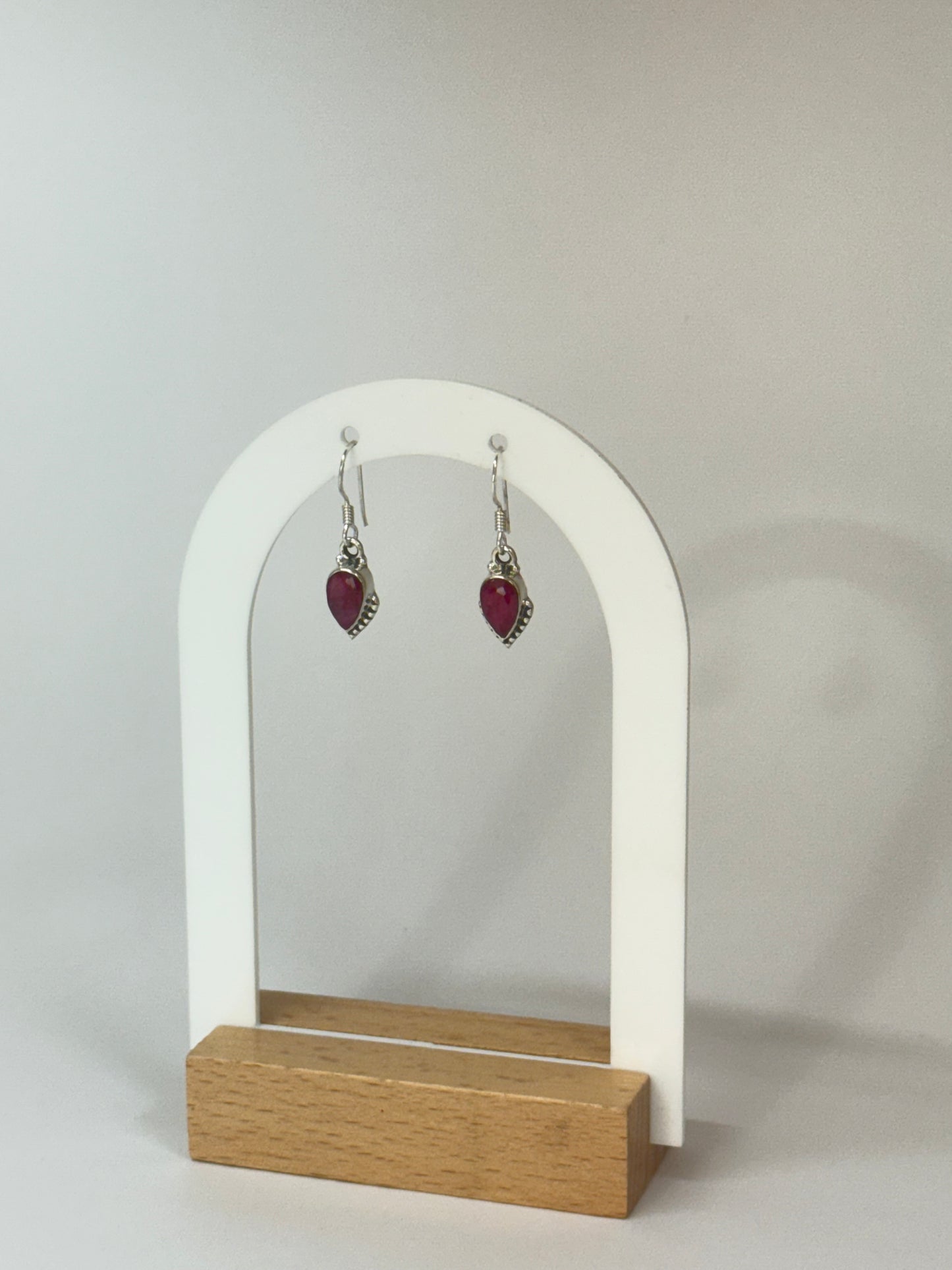Boucles d’oreilles Rubis