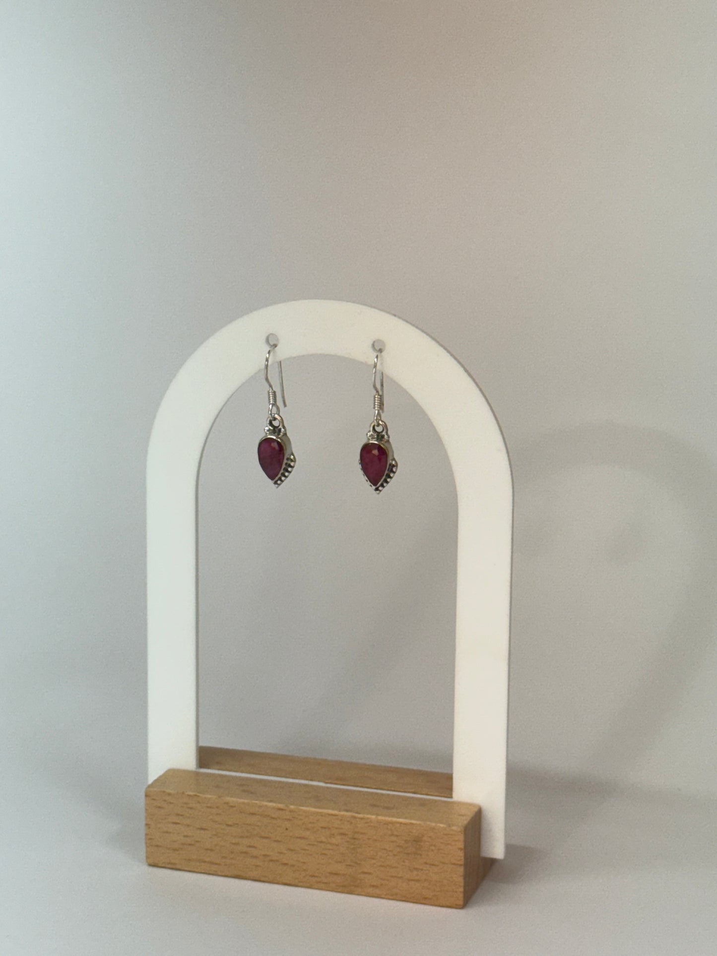 Boucles d’oreilles Rubis