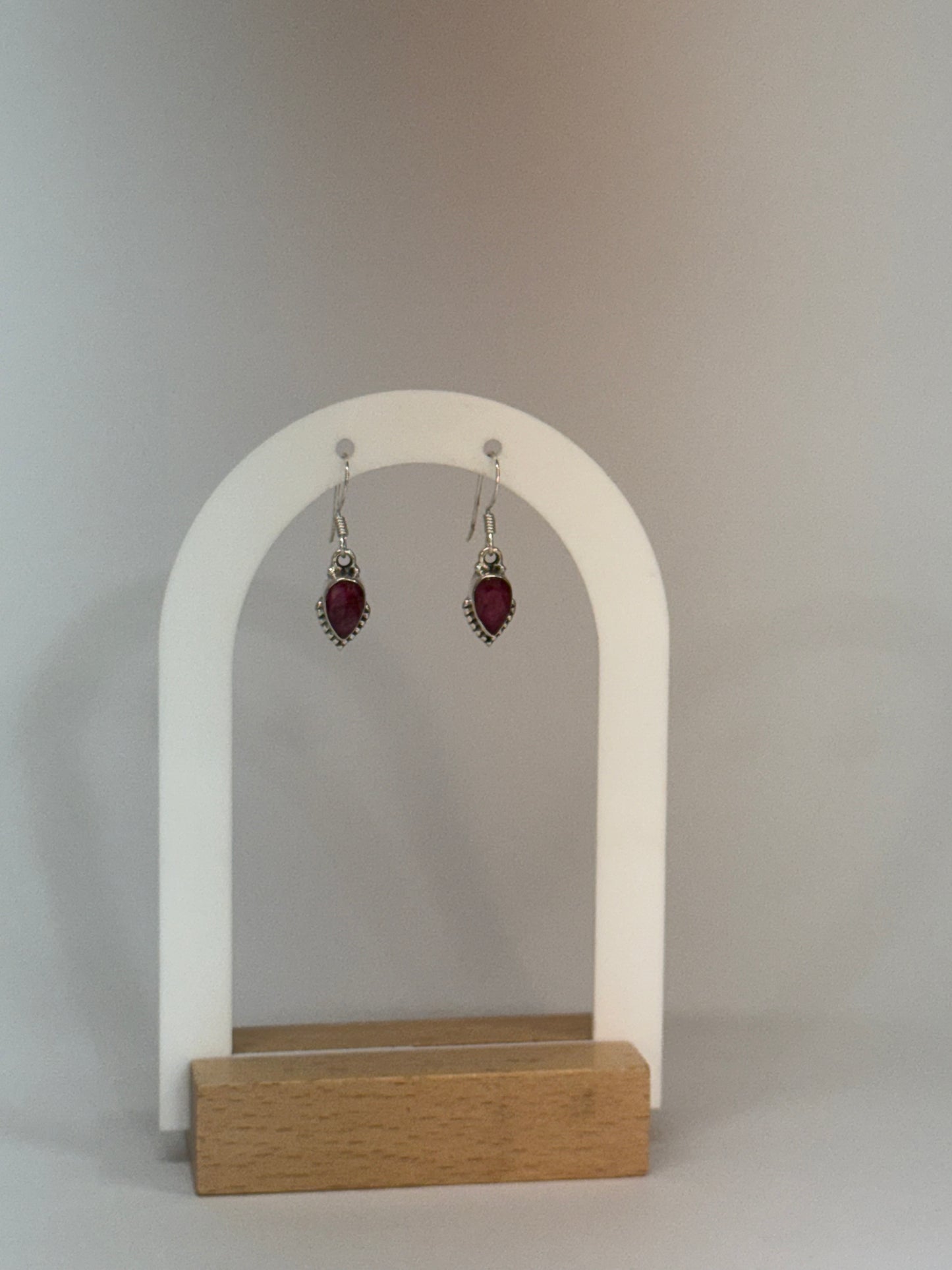 Boucles d’oreilles Rubis