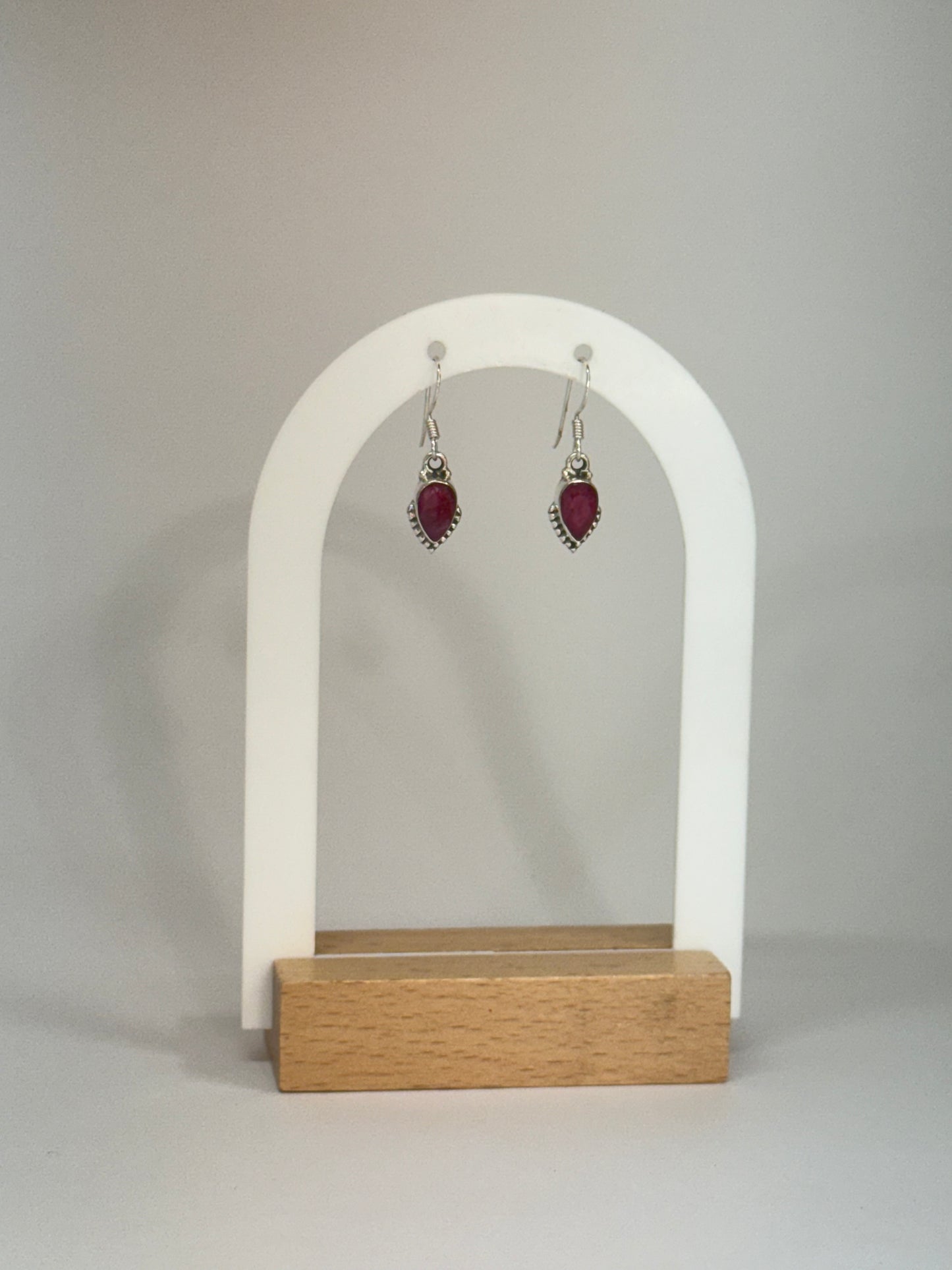 Boucles d’oreilles Rubis