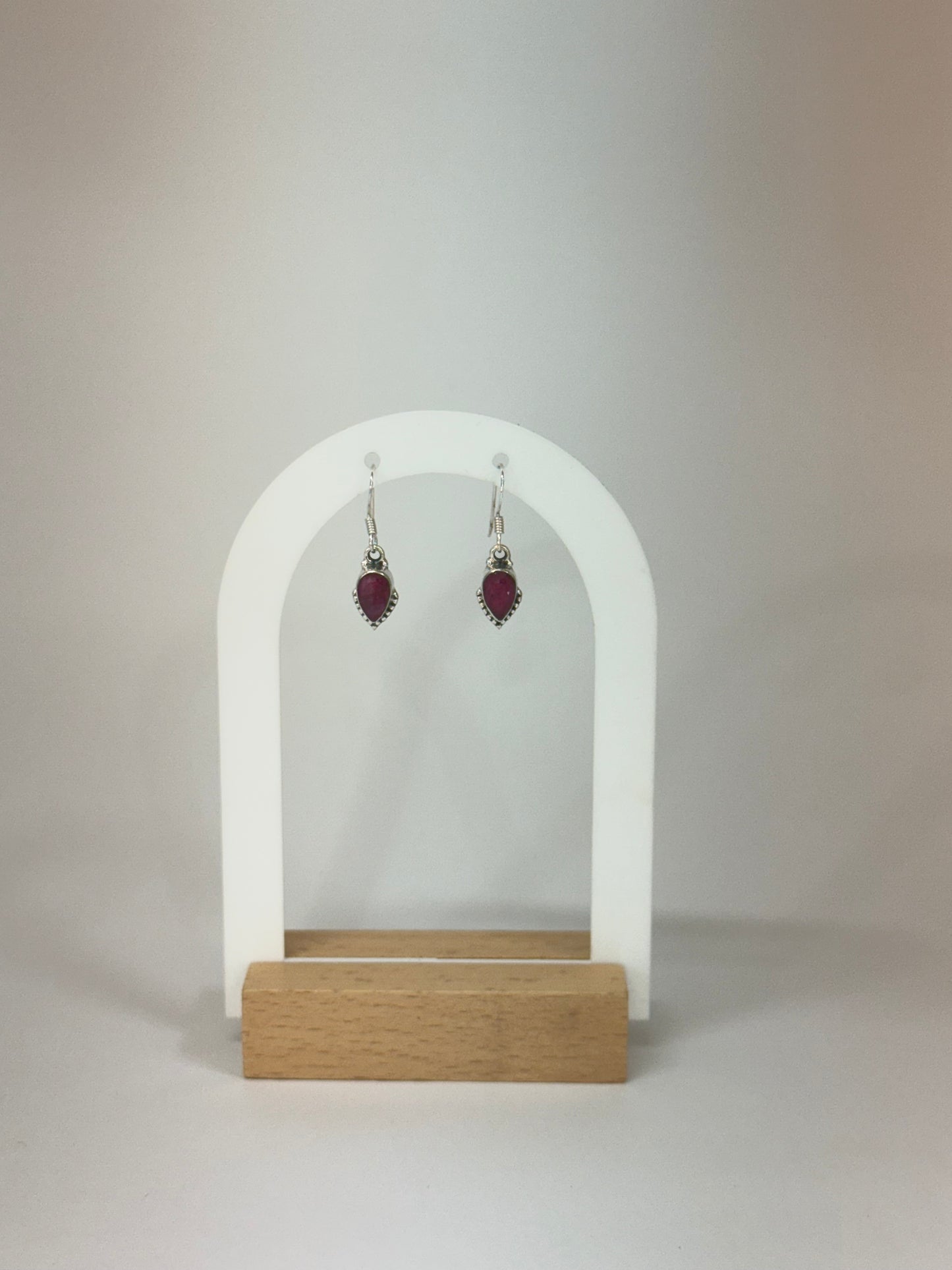 Boucles d’oreilles Rubis