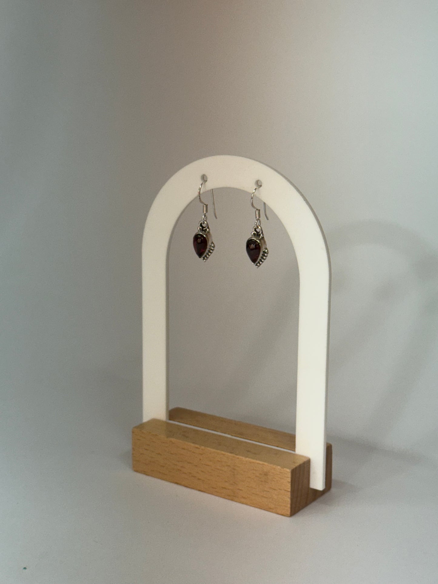 Boucles d’oreilles Grenat
