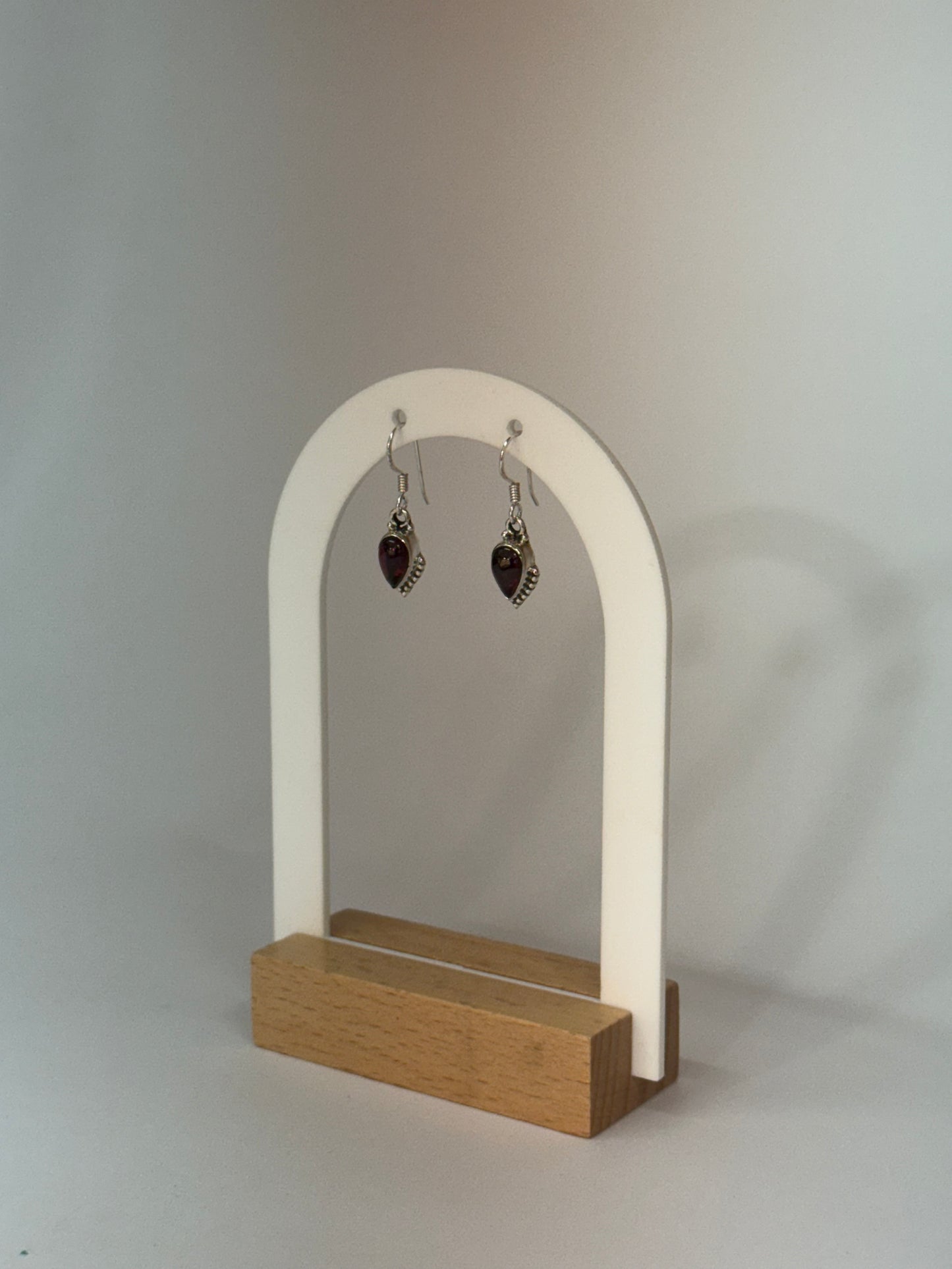 Boucles d’oreilles Grenat