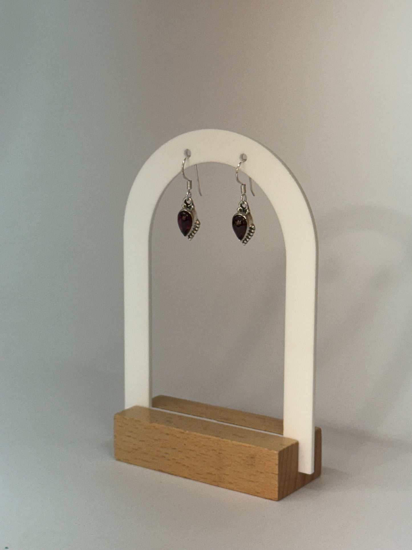 Boucles d’oreilles Grenat