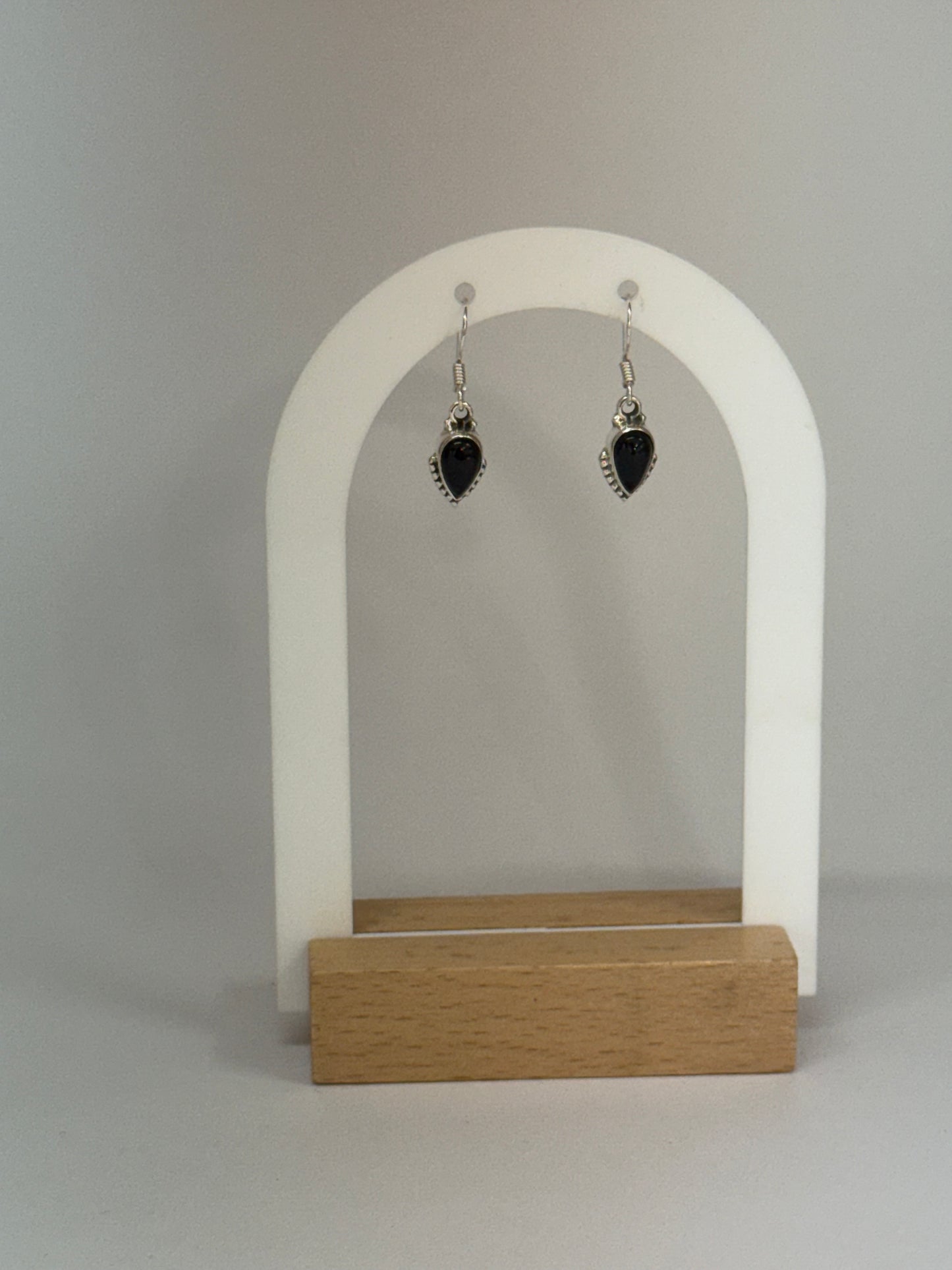 Boucles d’oreilles Tourmaline noire