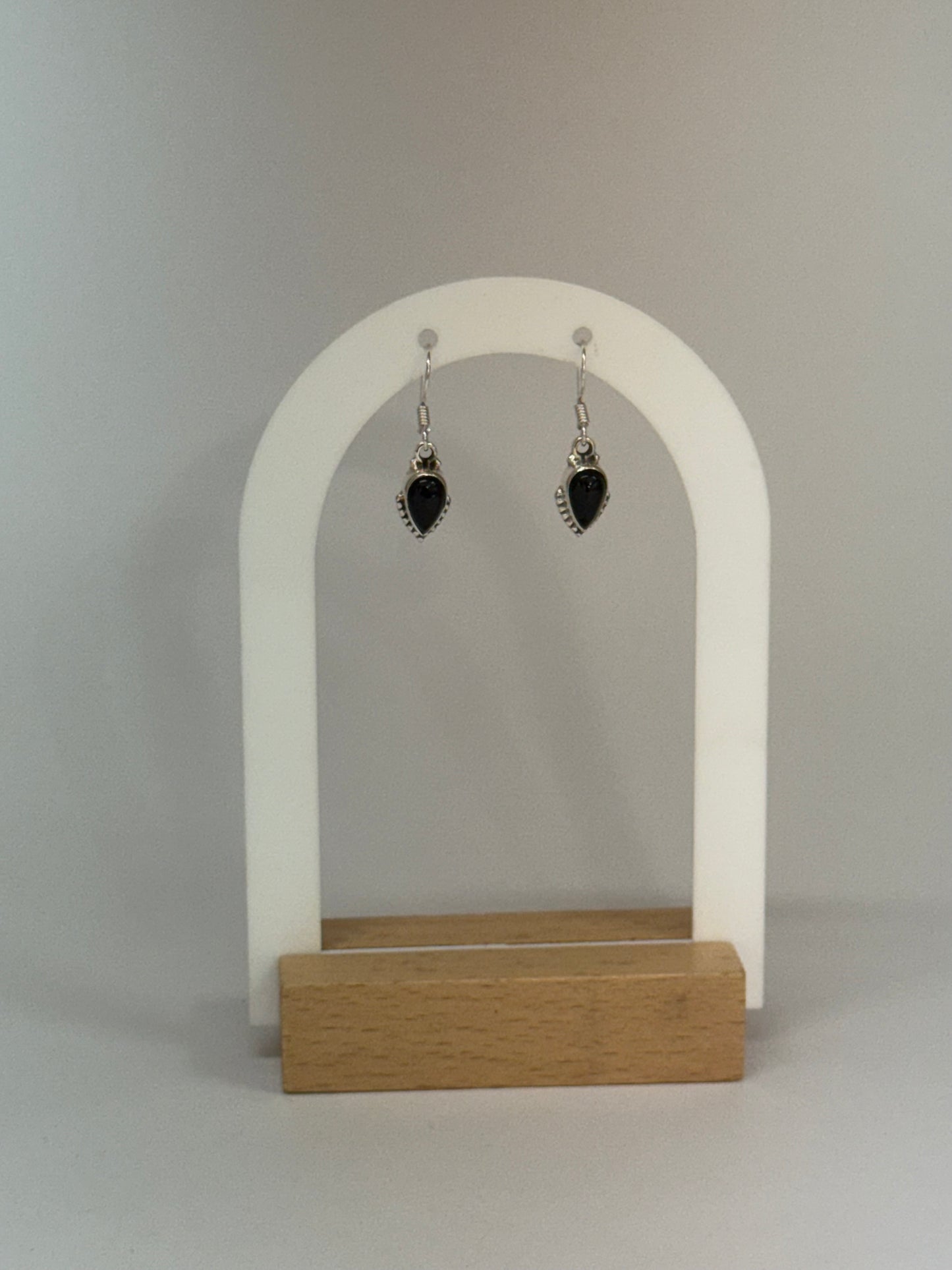 Boucles d’oreilles Tourmaline noire