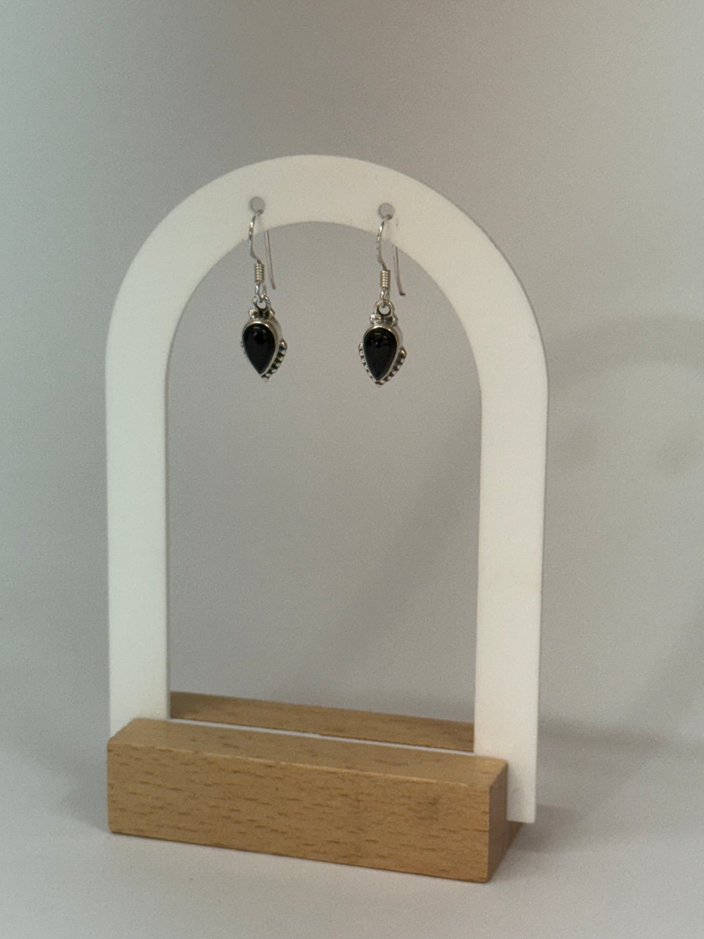 Boucles d’oreilles Tourmaline noire