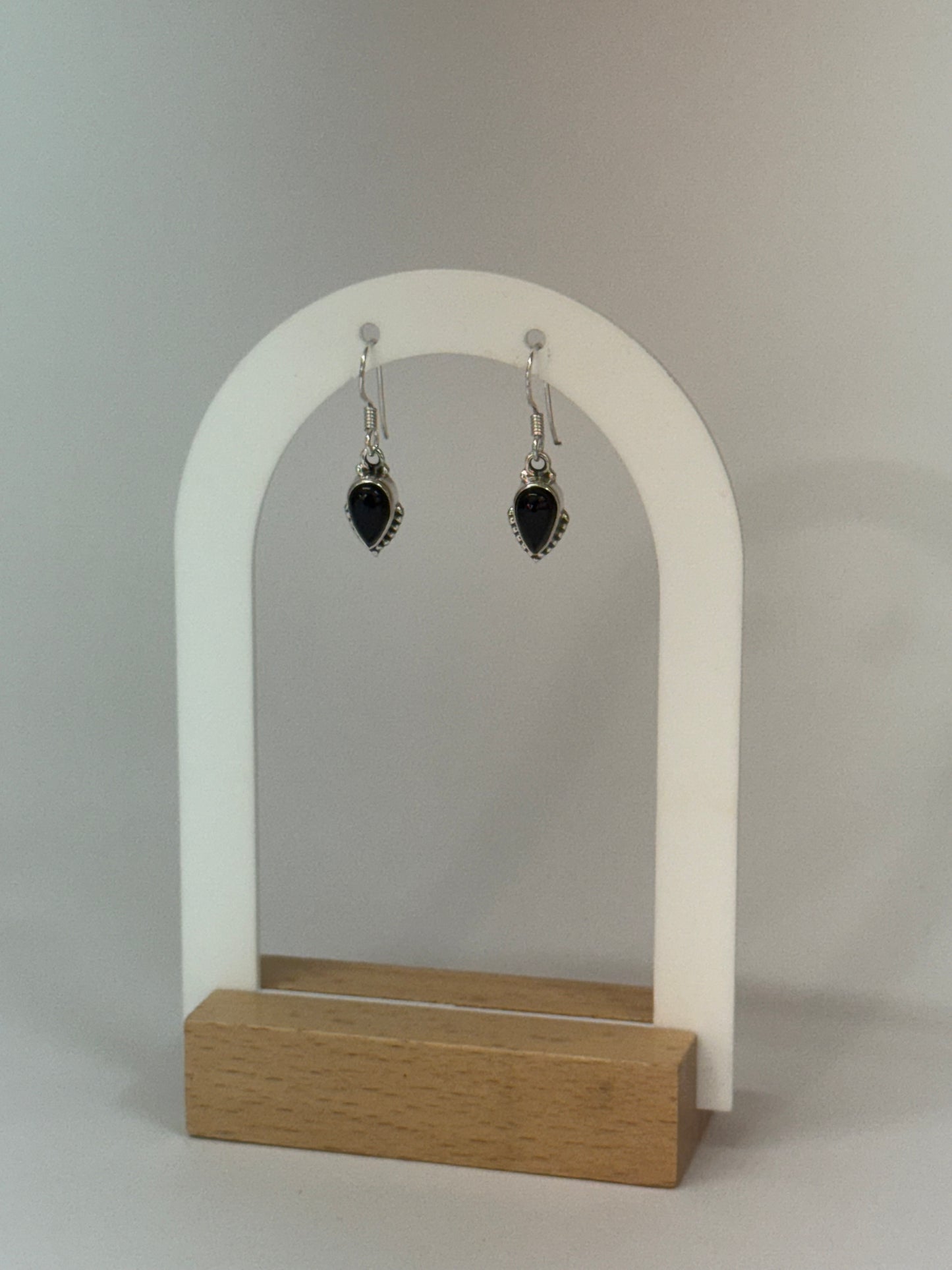 Boucles d’oreilles Tourmaline noire