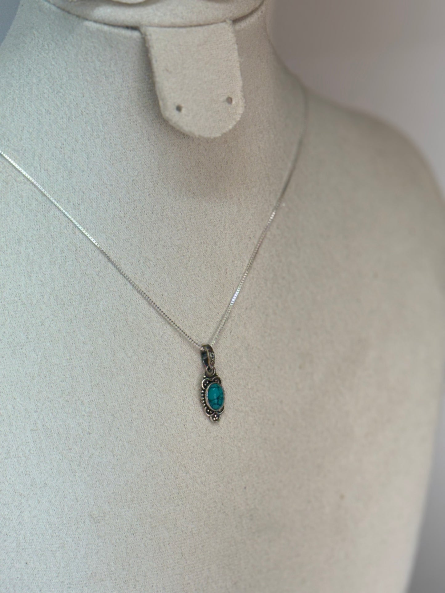 Pendentif en Turquoise naturelle