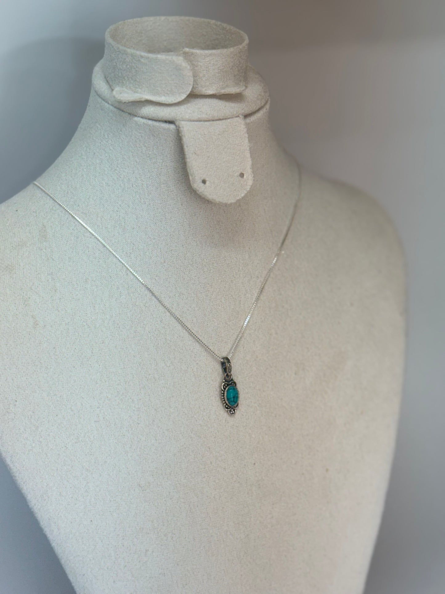 Pendentif en Turquoise naturelle