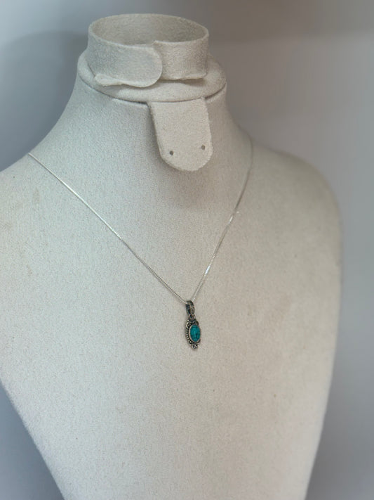 Pendentif en Turquoise naturelle