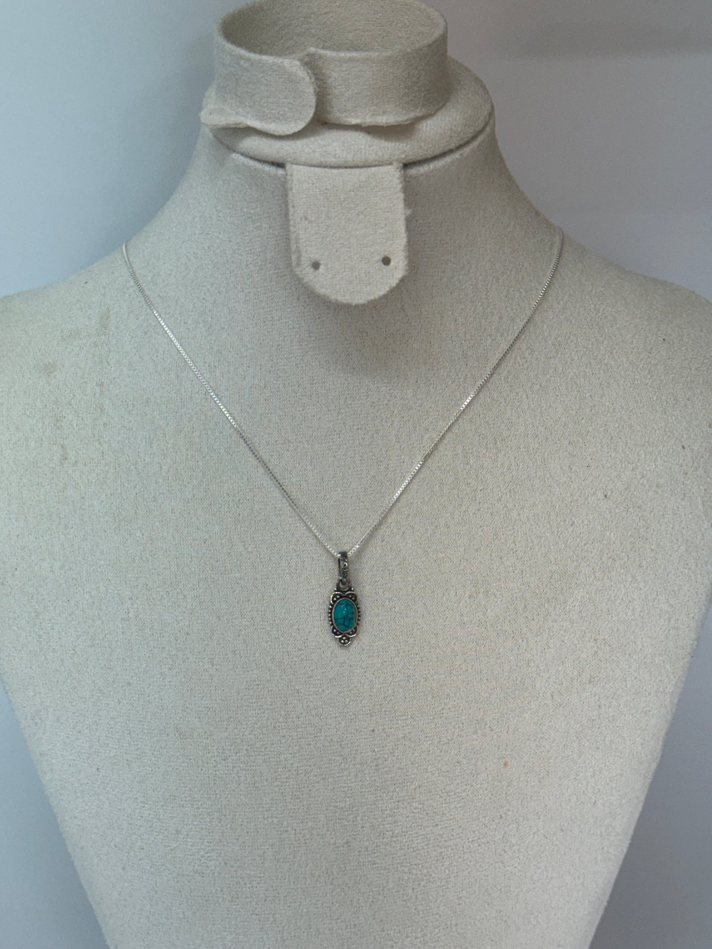 Pendentif en Turquoise naturelle