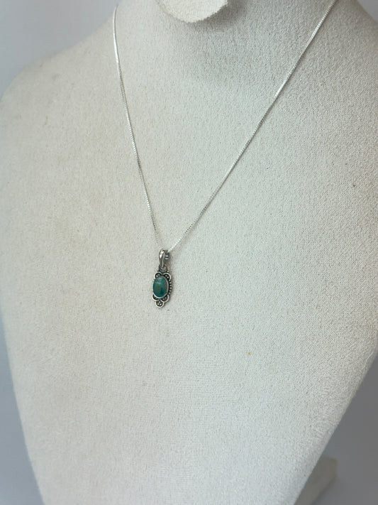 Pendentif en Séraphinite naturelle